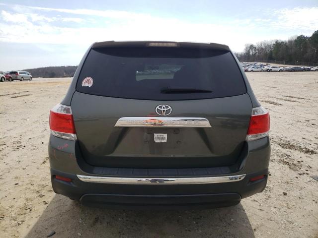5TDZA3EH7DS035190 - 2013 TOYOTA HIGHLANDER BASE Gris photo 6