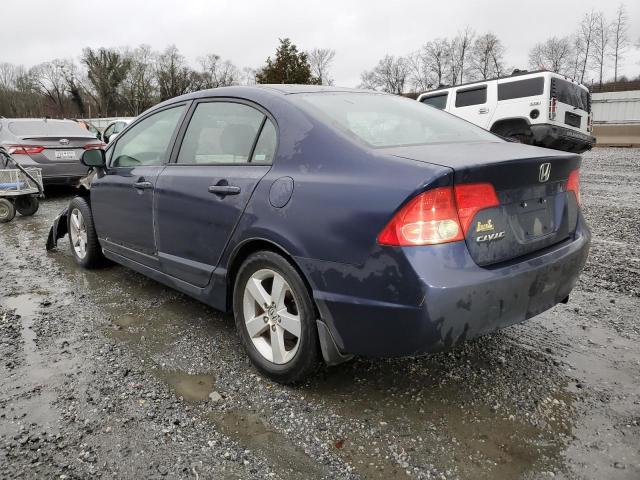 1HGFA16886L044251 - 2006 HONDA CIVIC EX BLUE photo 2