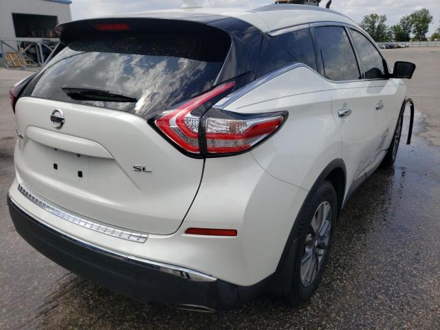 5N1AZ2MGXHN106785 - 2017 NISSAN MURANO S WHITE photo 4