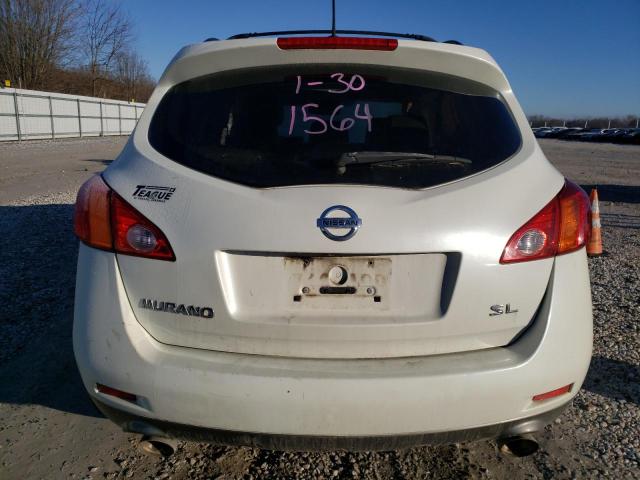 JN8AZ18U99W021564 - 2009 NISSAN MURANO S WHITE photo 6