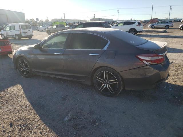 1HGCR2F19HA178740 - 2017 HONDA ACCORD SPORT SPECIAL EDITION GRAY photo 2