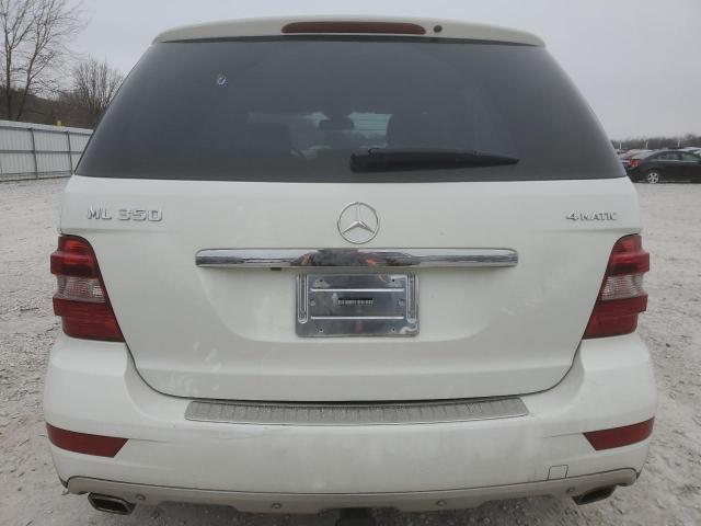 4JGBB8GB2AA587494 - 2010 MERCEDES-BENZ ML 350 4MATIC WHITE photo 6