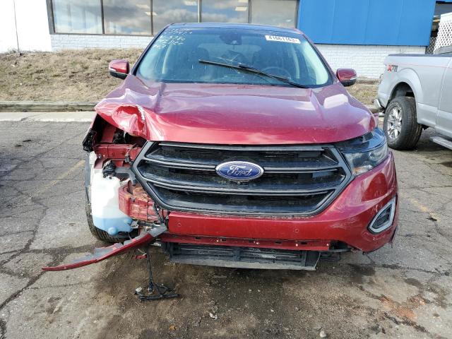 2FMPK4AP9HBB26780 - 2017 FORD EDGE SPORT MAROON photo 5