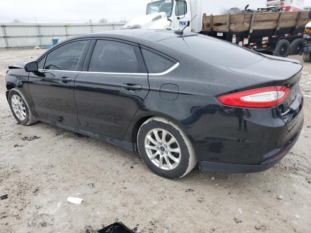 3FA6P0G71FR163005 - 2015 FORD FUSION S BLACK photo 2