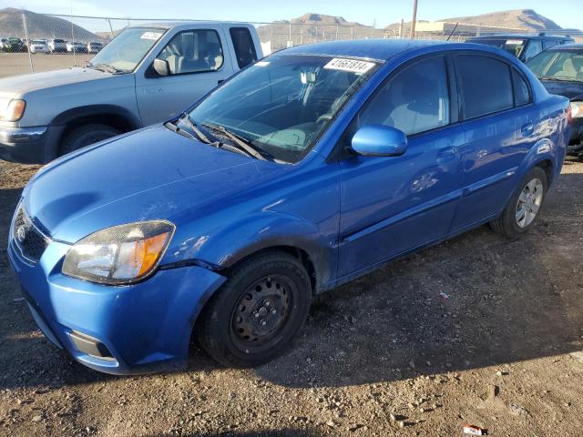 KNADH4A39A6644571 - 2010 KIA RIO LX BLUE photo 1