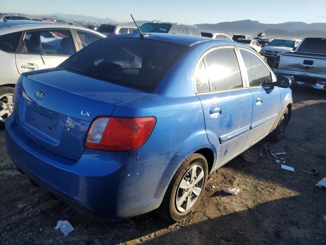 KNADH4A39A6644571 - 2010 KIA RIO LX BLUE photo 3