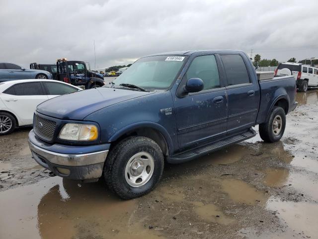 1FTRW08L82KA67487 - 2002 FORD F150 SUPERCREW BLUE photo 1