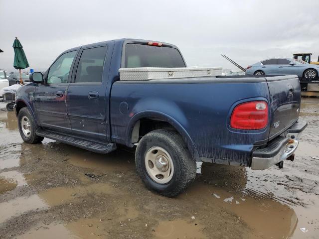 1FTRW08L82KA67487 - 2002 FORD F150 SUPERCREW BLUE photo 2