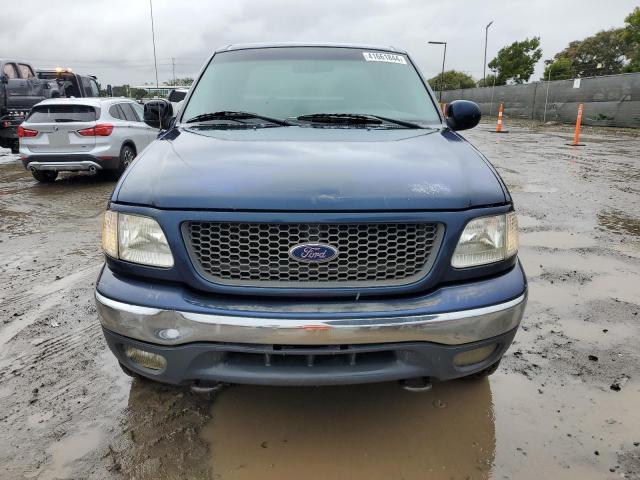 1FTRW08L82KA67487 - 2002 FORD F150 SUPERCREW BLUE photo 5