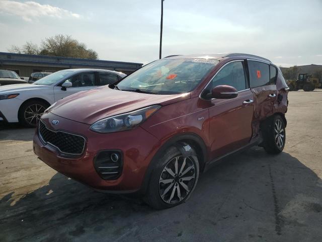 KNDPNCAC2K7576287 - 2019 KIA SPORTAGE EX RED photo 1