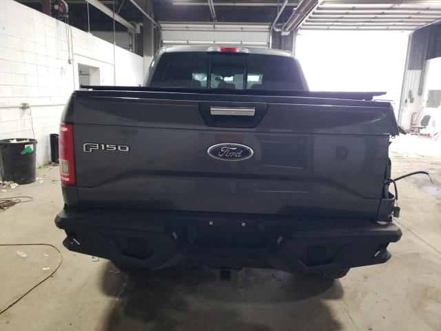 1FTEW1EG0HKE15013 - 2017 FORD F150 SUPERCREW GRAY photo 6