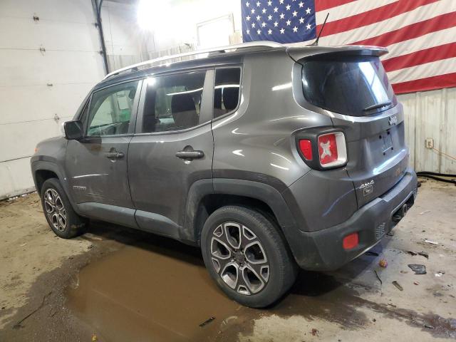 ZACCJBDB3HPG14841 - 2017 JEEP RENEGADE LIMITED GRAY photo 2