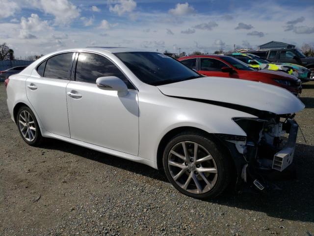 JTHBF5C21D5185099 - 2013 LEXUS IS 250 WHITE photo 4