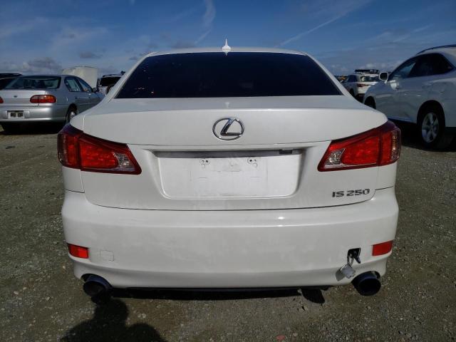 JTHBF5C21D5185099 - 2013 LEXUS IS 250 WHITE photo 6