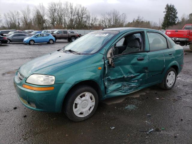 KL1TD52664B130818 - 2004 CHEVROLET AVEO GREEN photo 1