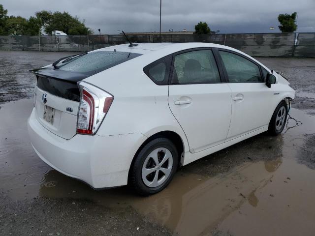 JTDKN3DUXC5451839 - 2012 TOYOTA PRIUS WHITE photo 3