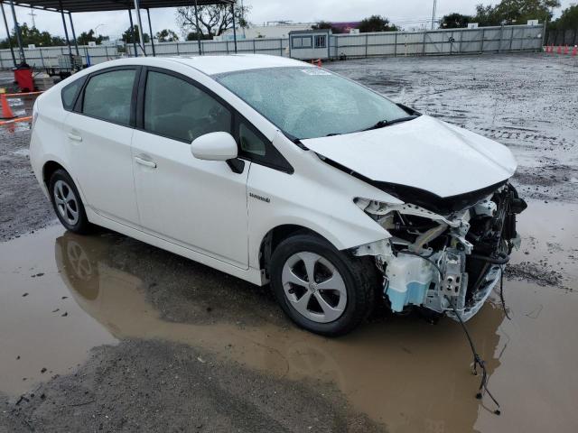 JTDKN3DUXC5451839 - 2012 TOYOTA PRIUS WHITE photo 4