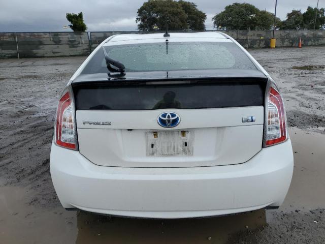 JTDKN3DUXC5451839 - 2012 TOYOTA PRIUS WHITE photo 6