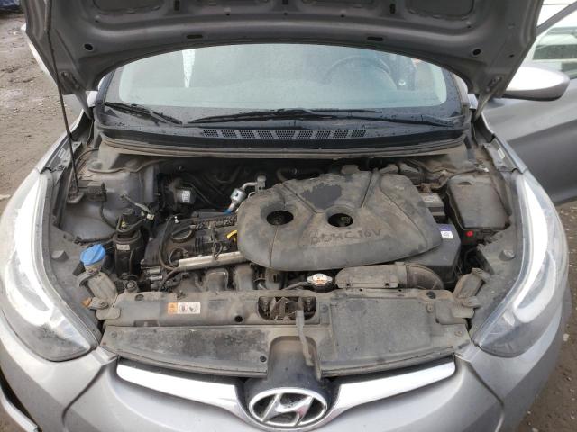 KMHDH4AEXEU053506 - 2014 HYUNDAI ELANTRA SE GRAY photo 11