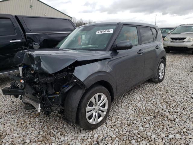 KNDJ23AU6M7789222 - 2021 KIA SOUL LX GRAY photo 2