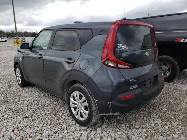 KNDJ23AU6M7789222 - 2021 KIA SOUL LX GRAY photo 3