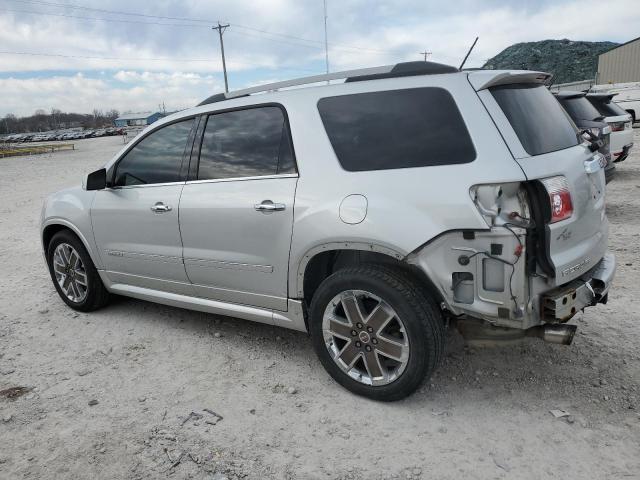 1GKKRTED6CJ264127 - 2012 GMC ACADIA DENALI SILVER photo 2