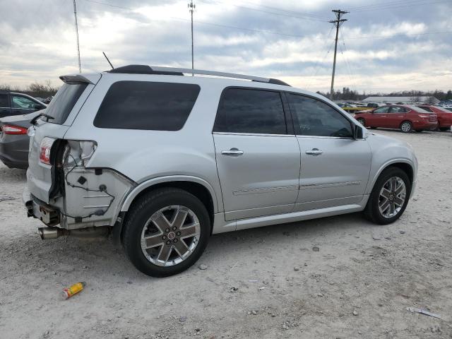 1GKKRTED6CJ264127 - 2012 GMC ACADIA DENALI SILVER photo 3