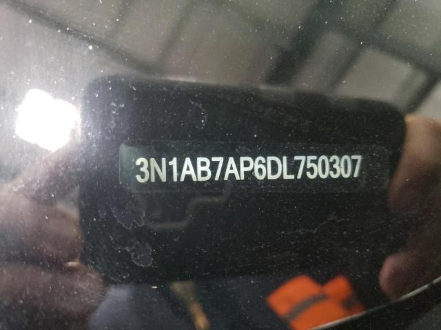 3N1AB7AP6DL750307 - 2013 NISSAN SENTRA S BLACK photo 12