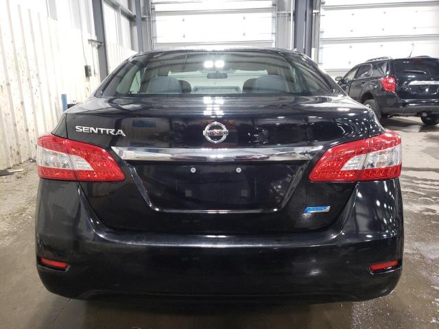 3N1AB7AP6DL750307 - 2013 NISSAN SENTRA S BLACK photo 6