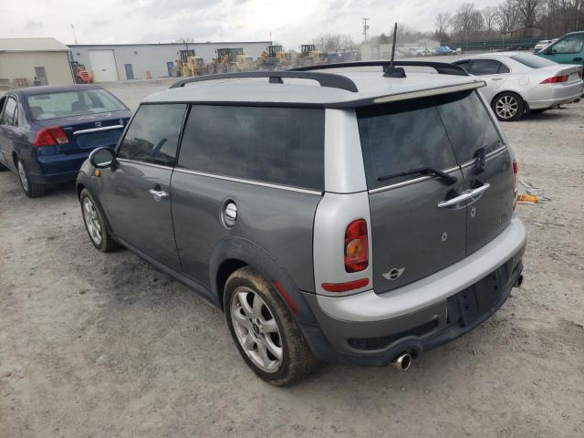 WMWMM33509TP91864 - 2009 MINI COOPER S CLUBMAN GRAY photo 2