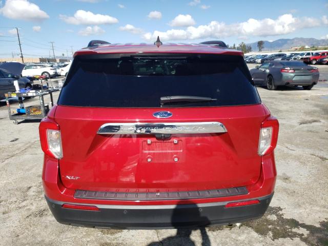 1FMSK7DH8MGB70899 - 2021 FORD EXPLORER XLT RED photo 6