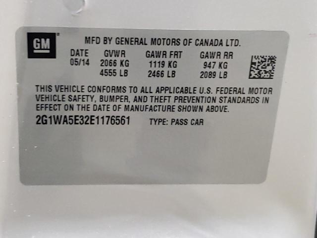 2G1WA5E32E1176561 - 2014 CHEVROLET IMPALA LIM LS SILVER photo 12