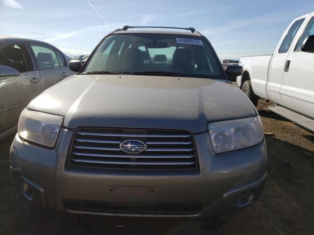 JF1SG63696H737060 - 2006 SUBARU FORESTER 2 GRAY photo 5