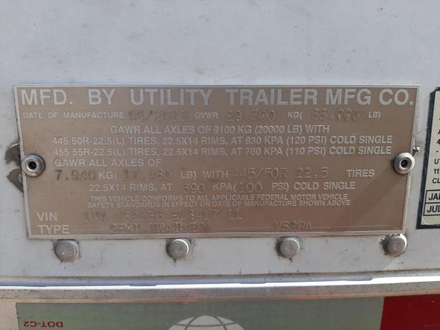 1UYVS2536EU841711 - 2014 UTILITY TRAILER WHITE photo 10