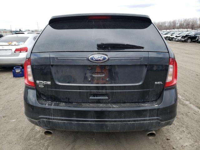 2FMDK3JC9EBB29104 - 2014 FORD EDGE SEL BLACK photo 6