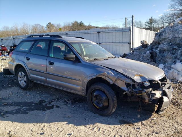 4S4BP60C087353886 - 2008 SUBARU OUTBACK SILVER photo 4