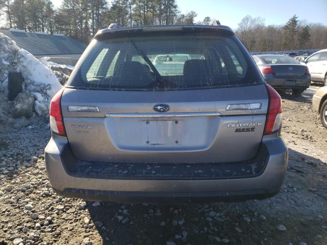 4S4BP60C087353886 - 2008 SUBARU OUTBACK SILVER photo 6