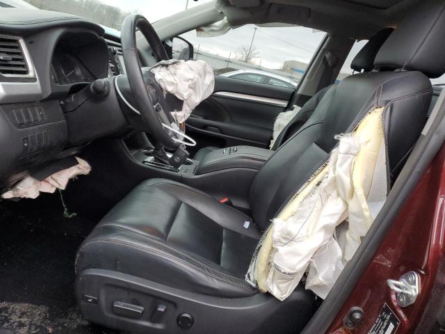 5TDJKRFH3ES039878 - 2014 TOYOTA HIGHLANDER XLE 勃艮第红 照片 7