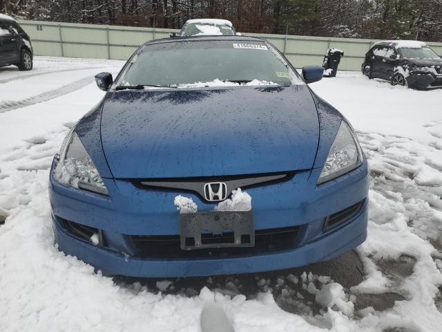 1HGCM81674A020556 - 2004 HONDA ACCORD EX BLUE photo 5