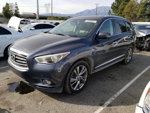 5N1CL0MM8EC517680 - 2014 INFINITI QX60 HYBRID BLACK photo 1