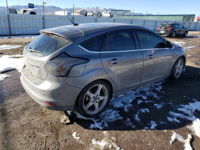 1FADP3N22EL131113 - 2014 FORD FOCUS TITANIUM GRAY photo 3