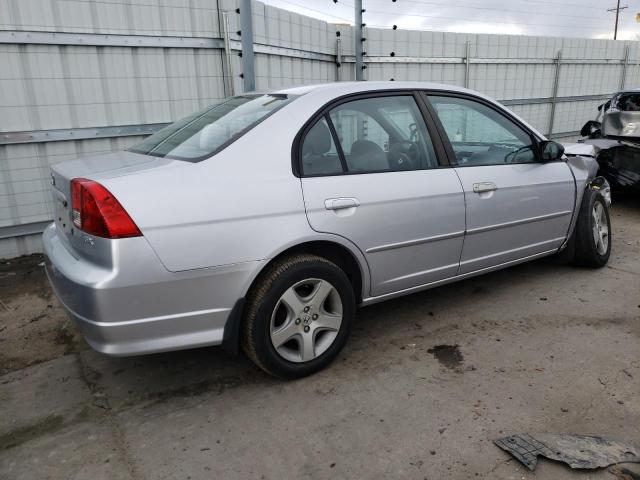 1HGES26714L009358 - 2004 HONDA CIVIC EX SILVER photo 3