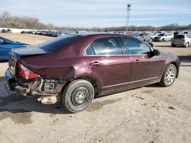 3FAHP0JA5BR253054 - 2011 FORD FUSION SEL MAROON photo 3