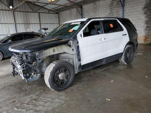 1FM5K8AR1JGB59240 - 2018 FORD EXPLORER POLICE INTERCEPTOR TWO TONE photo 1