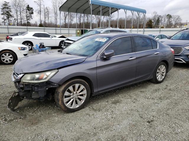 1HGCR3F85FA020699 - 2015 HONDA ACCORD EXL GRAY photo 1