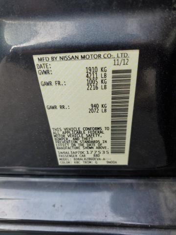 1N4AL3AP7DC177535 - 2013 NISSAN ALTIMA 2.5 CHARCOAL photo 12