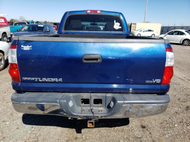 5TBET34115S492794 - 2005 TOYOTA TUNDRA DOUBLE CAB SR5 BLUE photo 6