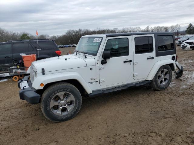 1C4BJWEG4JL910698 - 2018 JEEP WRANGLER U SAHARA WHITE photo 1