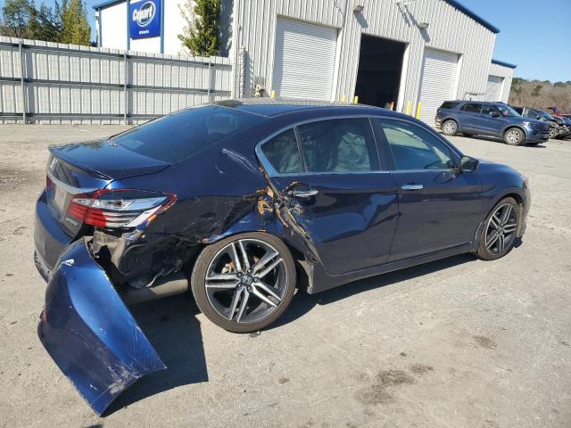 1HGCR2F57GA130672 - 2016 HONDA ACCORD SPORT BLUE photo 3