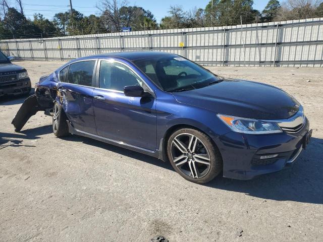 1HGCR2F57GA130672 - 2016 HONDA ACCORD SPORT BLUE photo 4